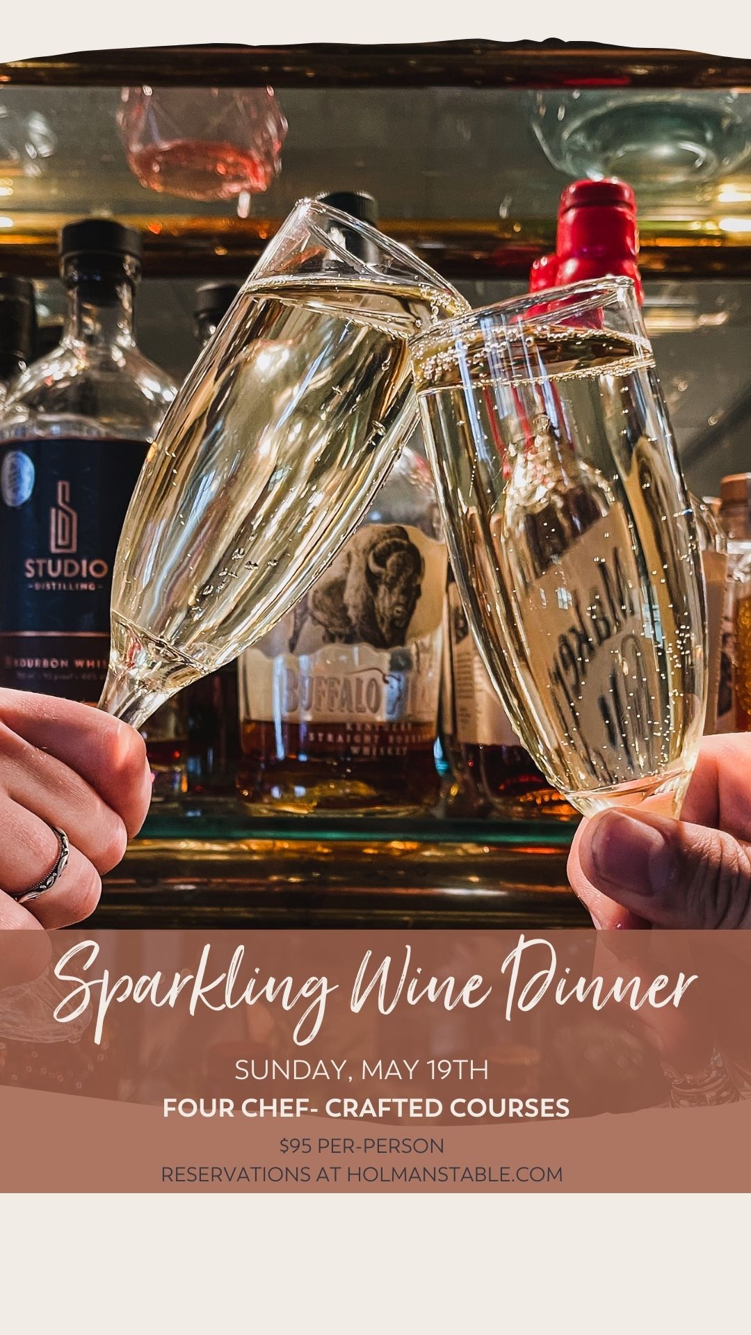 Sparkling Wine Dinner, May 19th, 2024