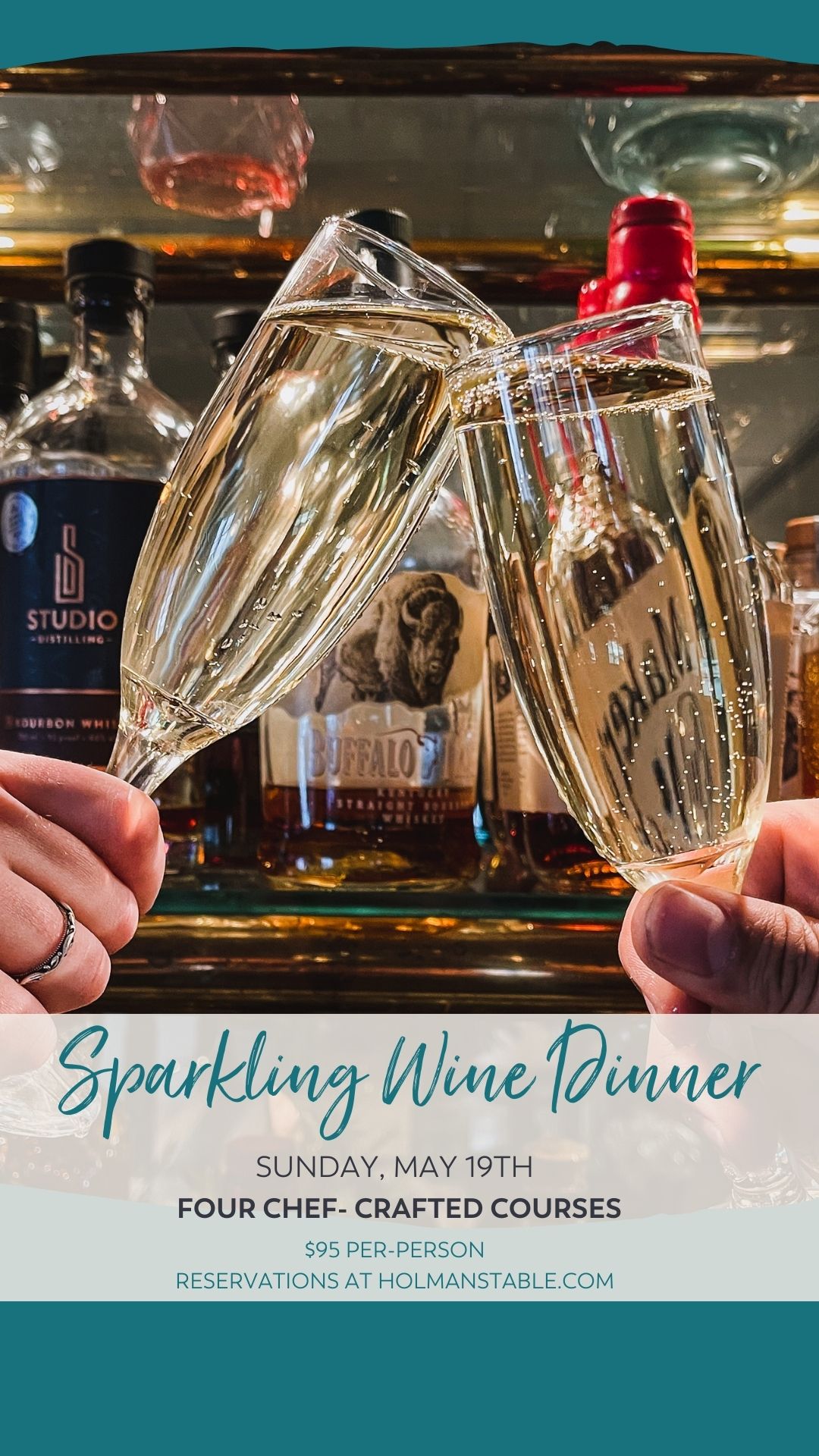 Sparkling Wine Dinner, May 19th, 2024